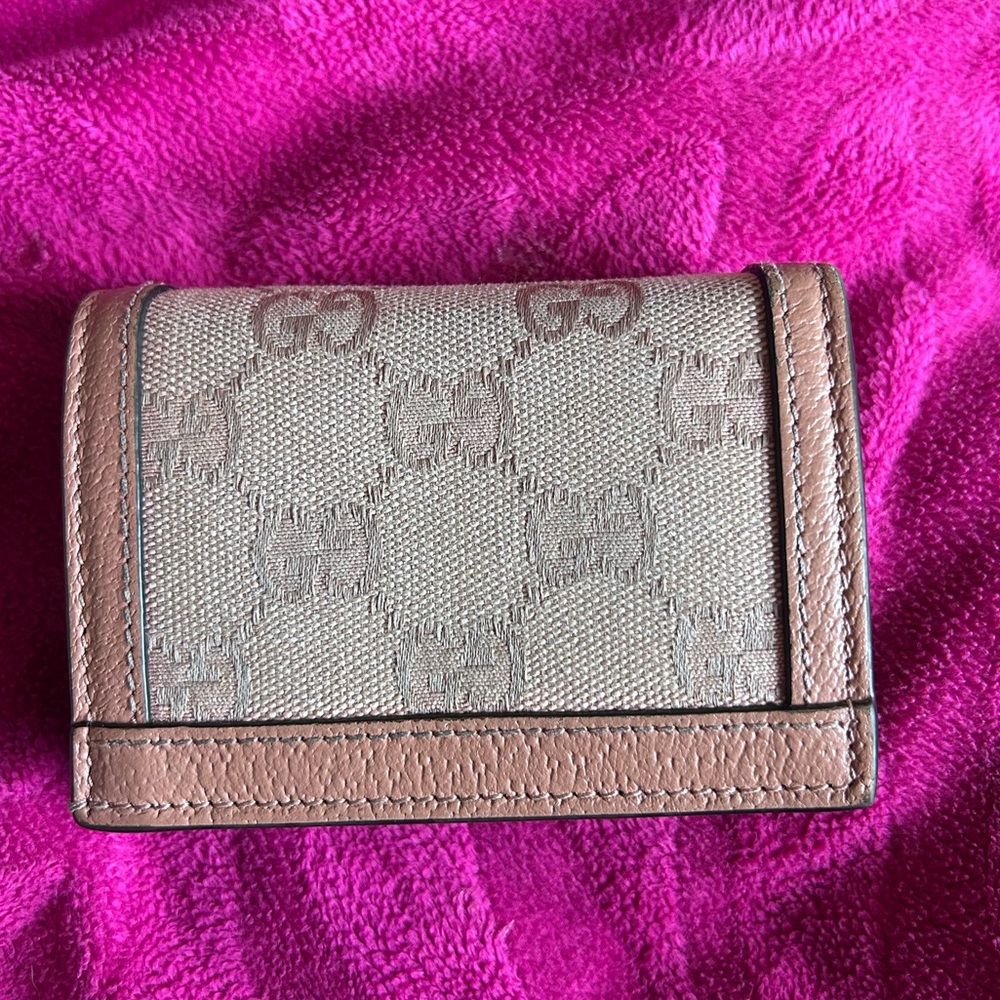 NWOT GUCCI Ophidia GG Card Case Wallet Pink - Picture 5 of 12